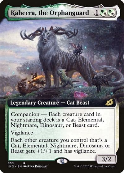 Kaheera the Orphanguard Extended Art Ikoria: Lair of Behemoths Magic card