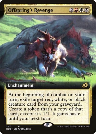 Offsprings Revenge Extended Art Ikoria: Lair of Behemoths Magic card