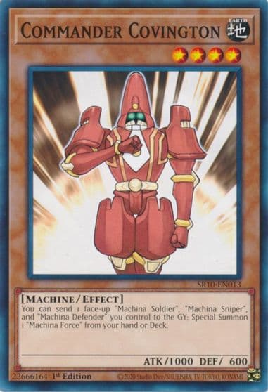 Commander Covington Structure Deck: Mechanized Madness Yu-Gi-Oh! card
