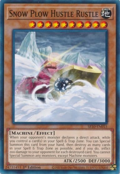 Snow Plow Hustle Rustle Structure Deck: Mechanized Madness Yu-Gi-Oh! card