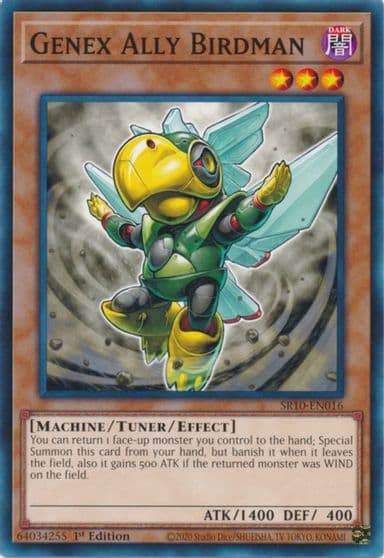 Genex Ally Birdman Structure Deck: Mechanized Madness Yu-Gi-Oh! card