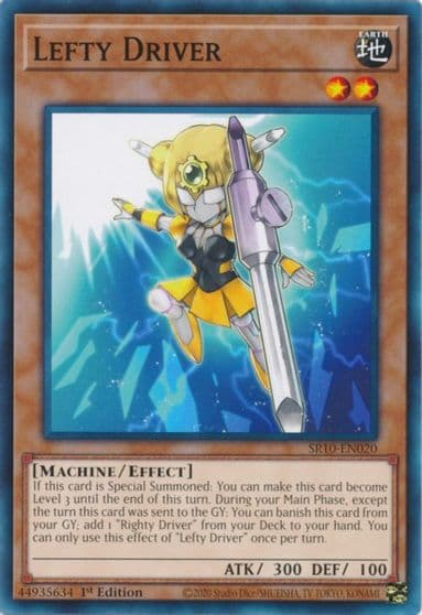 Lefty Driver Structure Deck: Mechanized Madness Yu-Gi-Oh! card