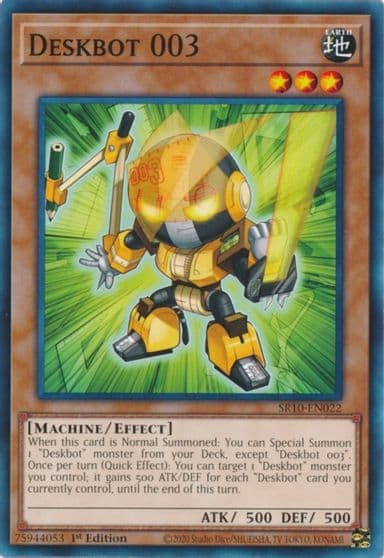 Deskbot 003 Structure Deck: Mechanized Madness Yu-Gi-Oh! card