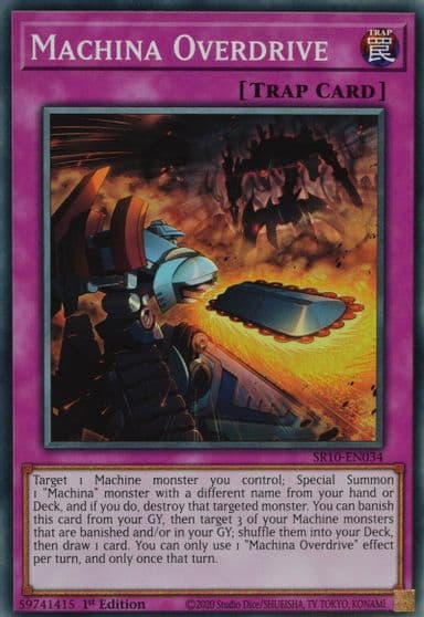 Machina Overdrive Structure Deck: Mechanized Madness Yu-Gi-Oh! card