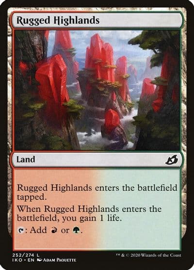 Rugged Highlands Ikoria: Lair of Behemoths Magic card