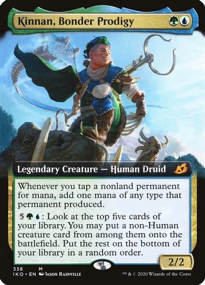 Kinnan Bonder Prodigy Extended Art Ikoria: Lair of Behemoths Magic card