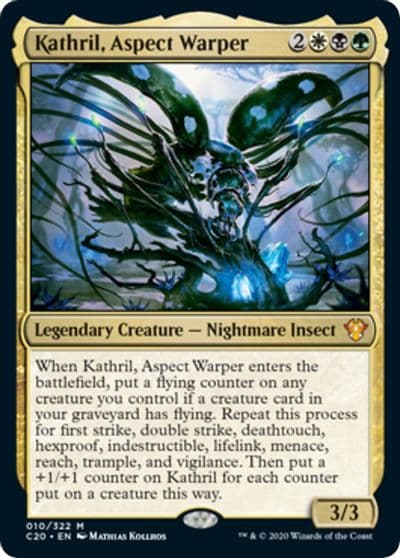 Kathril Aspect Warper Commander 2020 Oversize Cards Magic card