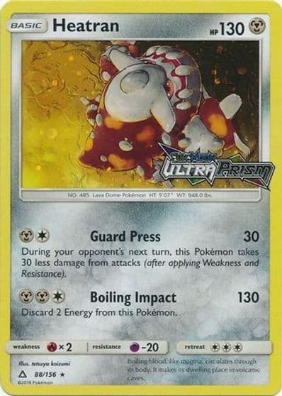 Heatran 88 156 Prerelease Alternate Art Promos Pokemon card