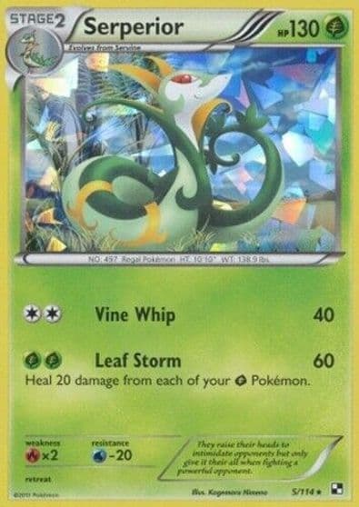 Serperior (Cracked Ice Holo) Deck Exclusives Pokemon card