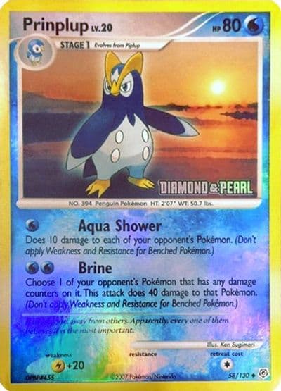 Prinplup [Diamond & Pearl] Burger King Promos Pokemon card