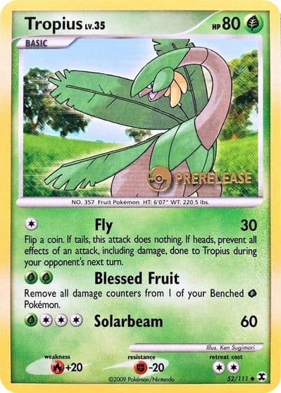 Tropius (Prerelease) Nintendo Promos Pokemon card