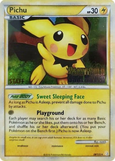 Pichu (Prerelease) [Staff] Nintendo Promos Pokemon card