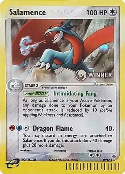 Salamence (e-League) [Winner] Nintendo Promos Pokemon card