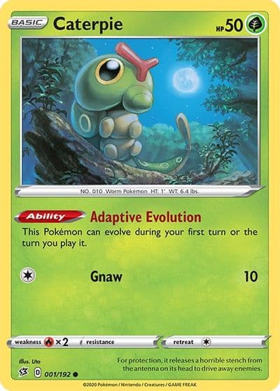 Caterpie SWSH02: Rebel Clash Pokemon card
