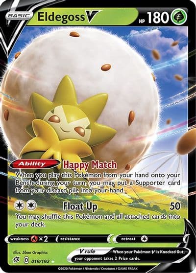 Eldegoss V SWSH02: Rebel Clash Pokemon card