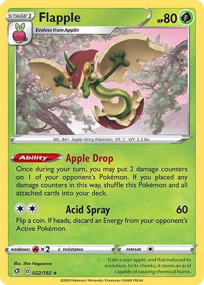 Flapple SWSH02: Rebel Clash Pokemon card