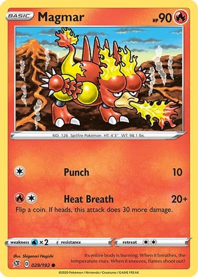 Magmar SWSH02: Rebel Clash Pokemon card