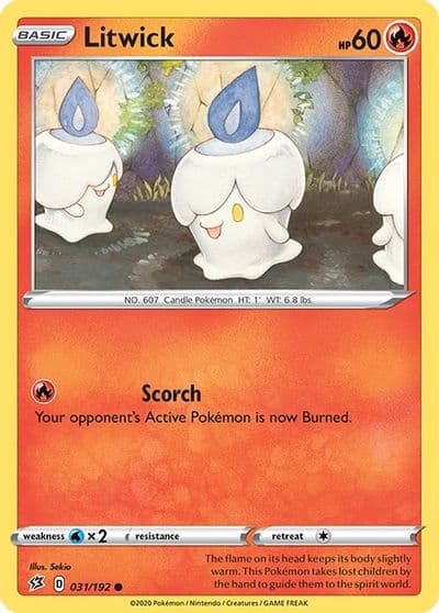 Litwick SWSH02: Rebel Clash Pokemon card