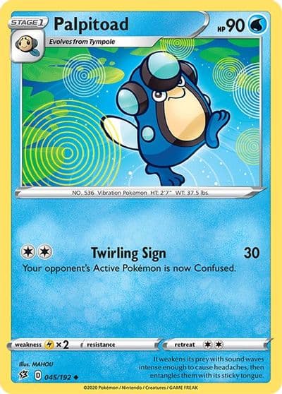 Palpitoad SWSH02: Rebel Clash Pokemon card