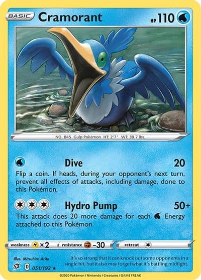 Cramorant SWSH02: Rebel Clash Pokemon card