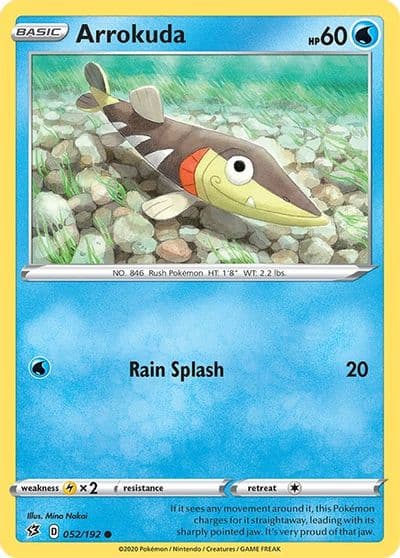 Arrokuda SWSH02: Rebel Clash Pokemon card