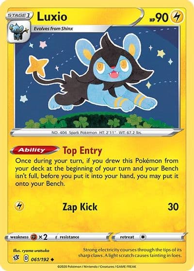 Luxio SWSH02: Rebel Clash Pokemon card