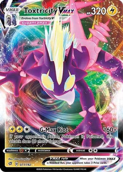 Toxtricity VMAX SWSH02: Rebel Clash Pokemon card
