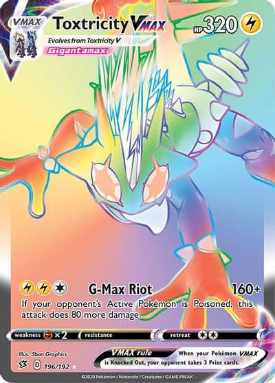 Toxtricity VMAX (Secret) SWSH02: Rebel Clash Pokemon card