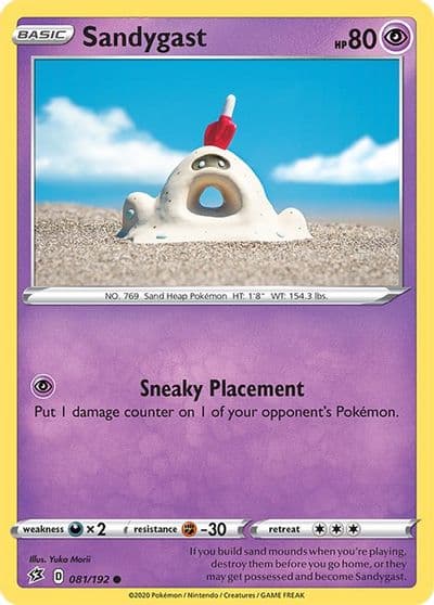 Sandygast SWSH02: Rebel Clash Pokemon card