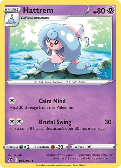 Hattrem SWSH02: Rebel Clash Pokemon card