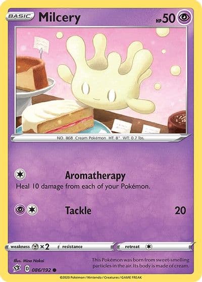 Milcery SWSH02: Rebel Clash Pokemon card