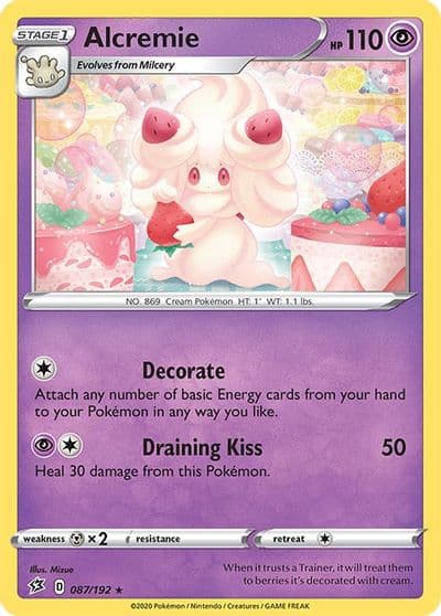Alcremie SWSH02: Rebel Clash Pokemon card