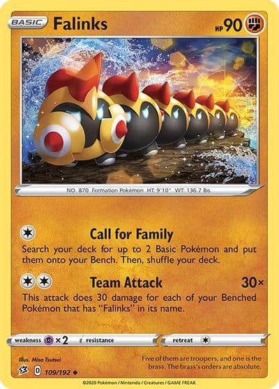 Falinks SWSH02: Rebel Clash Pokemon card