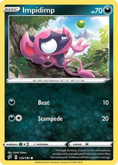 Impidimp SWSH02: Rebel Clash Pokemon card
