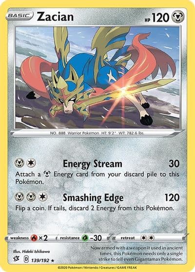 Zacian SWSH02: Rebel Clash Pokemon card