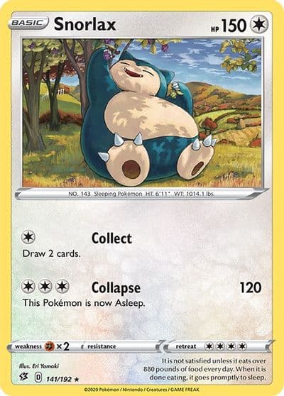 Snorlax SWSH02: Rebel Clash Pokemon card