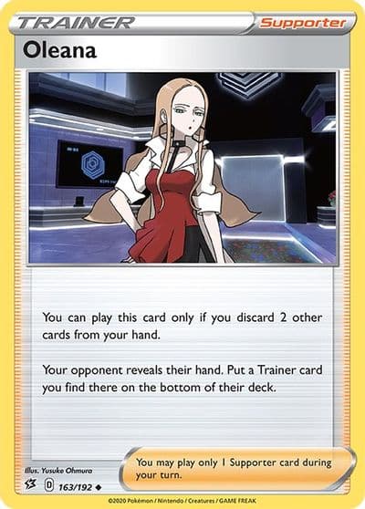 Oleana SWSH02: Rebel Clash Pokemon card