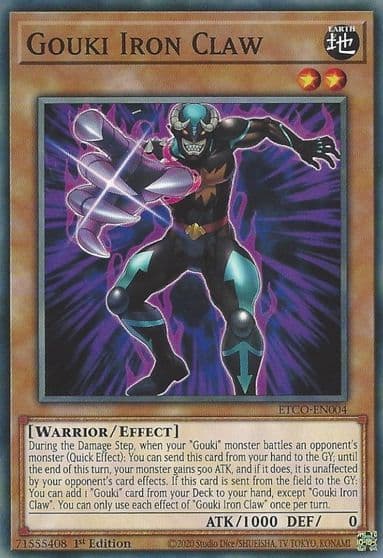 Gouki Iron Claw Eternity Code Yu-Gi-Oh! card