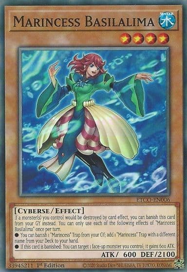Marincess Basilalima Eternity Code Yu-Gi-Oh! card