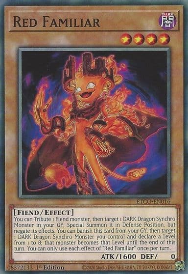 Red Familiar Eternity Code Yu-Gi-Oh! card