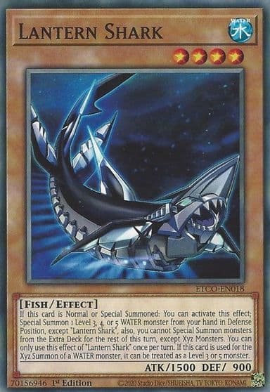 Lantern Shark Eternity Code Yu-Gi-Oh! card