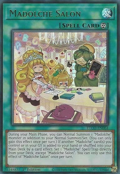 Madolche Salon Eternity Code Yu-Gi-Oh! card