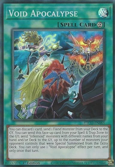 Void Apocalypse Eternity Code Yu-Gi-Oh! card