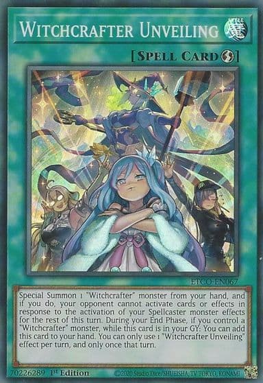 Witchcrafter Unveiling Eternity Code Yu-Gi-Oh! card