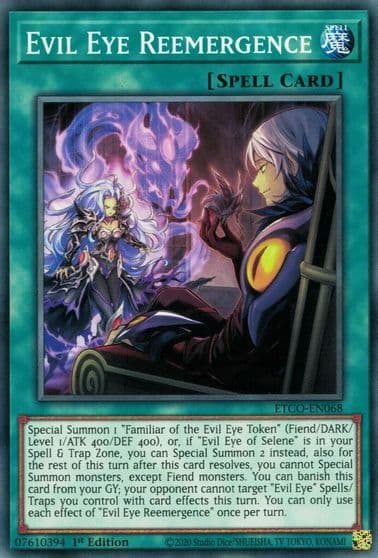 Evil Eye Reemergence Eternity Code Yu-Gi-Oh! card