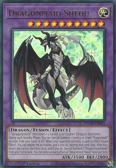 Dragonmaid Sheou Eternity Code Yu-Gi-Oh! card