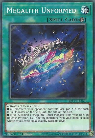 Megalith Unformed Eternity Code Yu-Gi-Oh! card