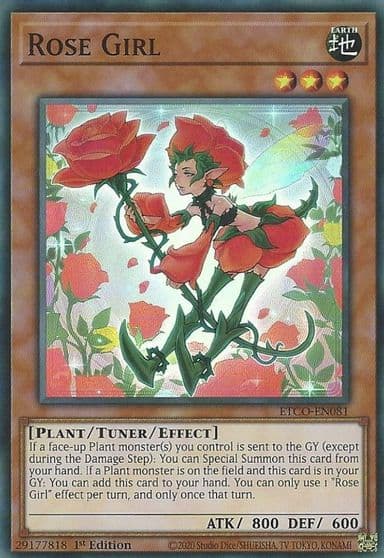 Rose Girl Eternity Code Yu-Gi-Oh! card