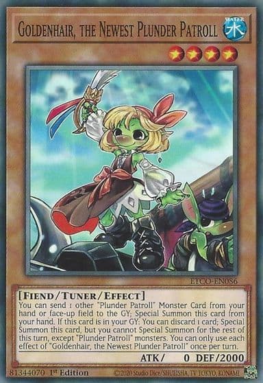 Goldenhair the Newest Plunder Patroll Eternity Code Yu-Gi-Oh! card