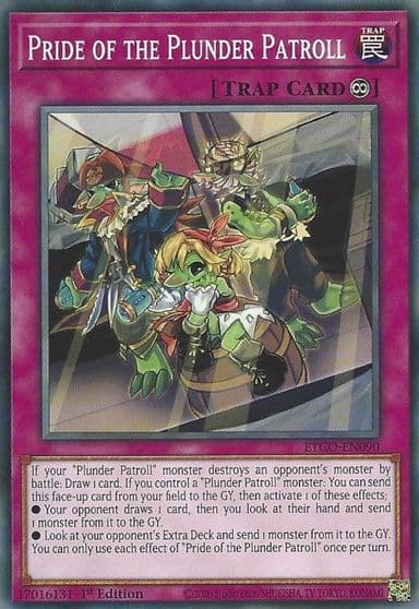 Pride of the Plunder Patroll Eternity Code Yu-Gi-Oh! card